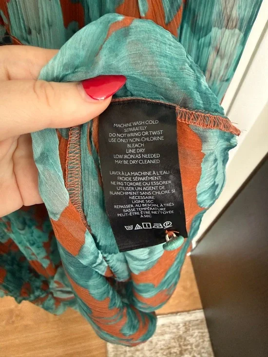 by Anthropology - The Marais Printed Tiered Maxi Dress - Brown Teal Floral - Picture 8 of 16